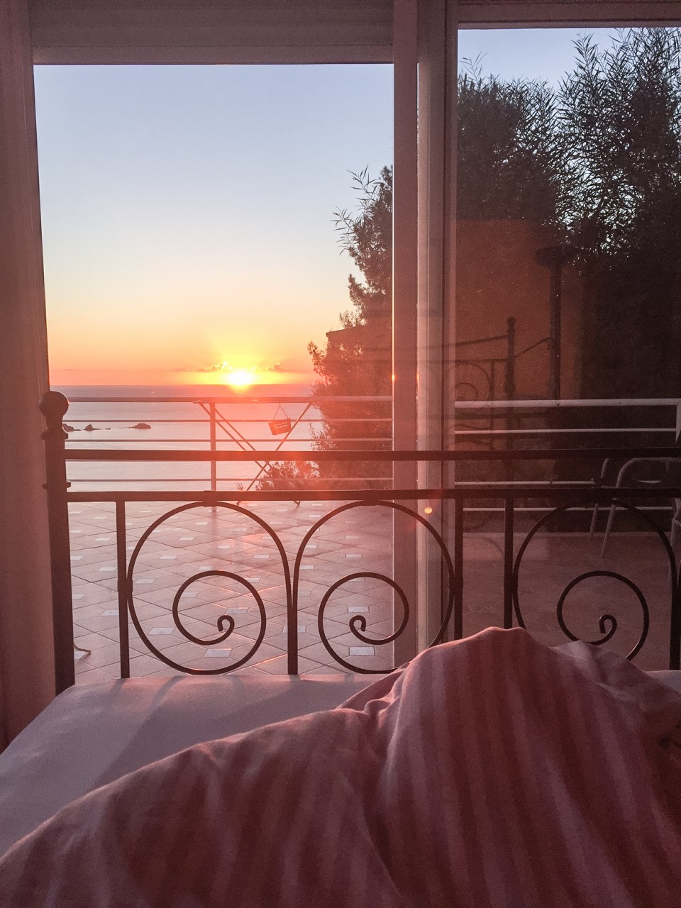 Ausblick aus dem Schlafzimmer