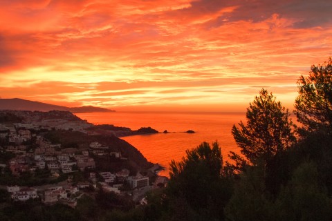 Sunrise in the autumn