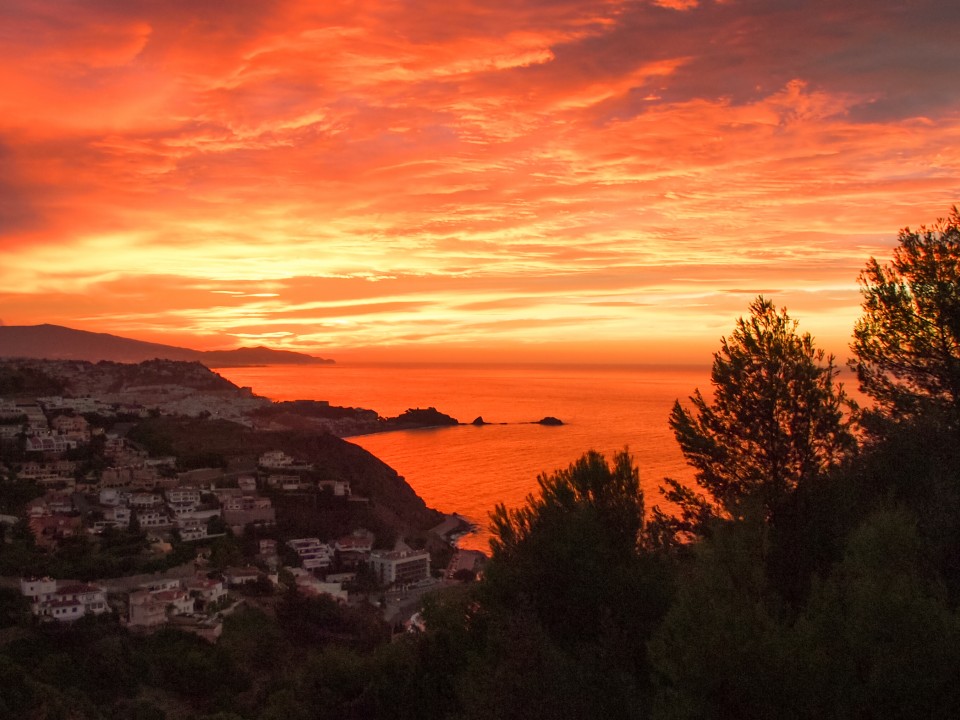 Sunrise in the autumn